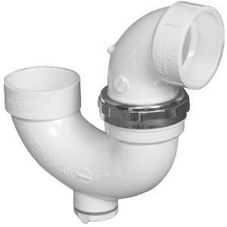 Charlotte Bath Charlotte PVC00709X0600HA 1.5 in. Adjustable P-Trap with Chrome Nut 42713
